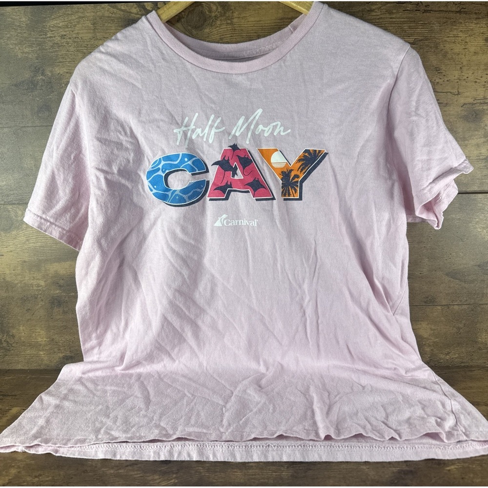 Carnival Cay Magic T-Shirt From Carnival Cruise Line Size XL Pink Fast shipping
